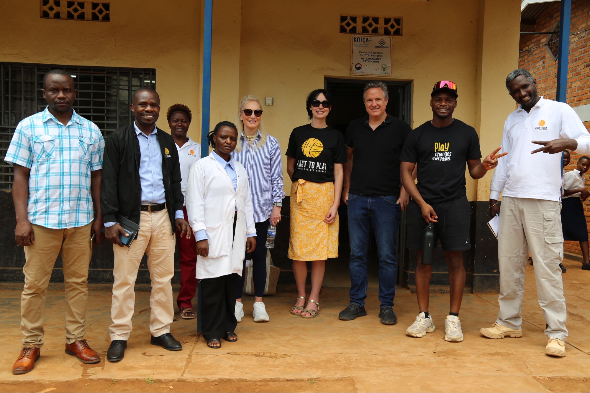 Right To Play team in Rwanda
